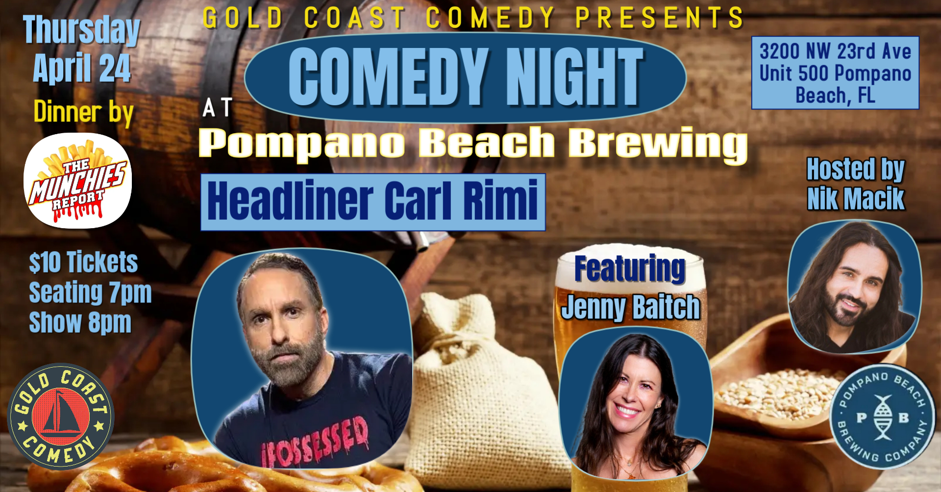 Pompano Brewing Comedy Show