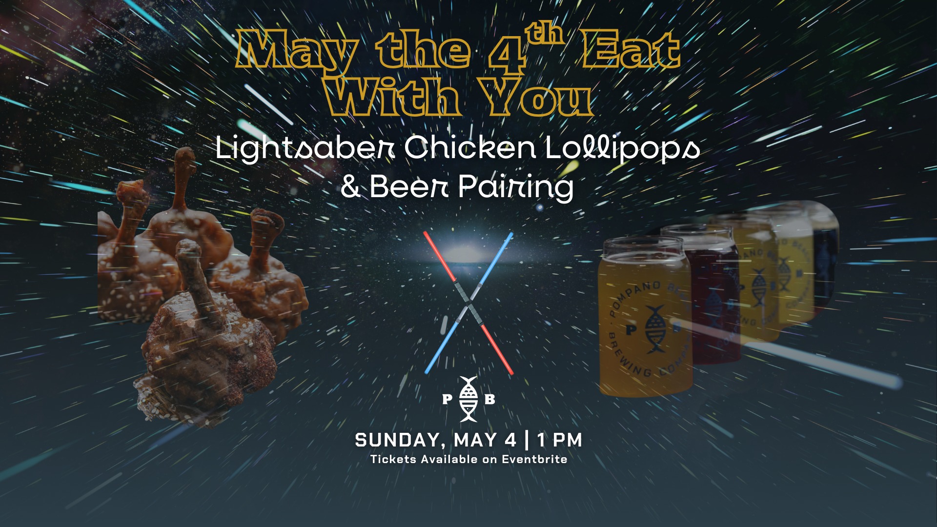 MAY THE 4TH EAT WITH YOU | A Galactic Chicken Lollipop & Beer Pairing Experience