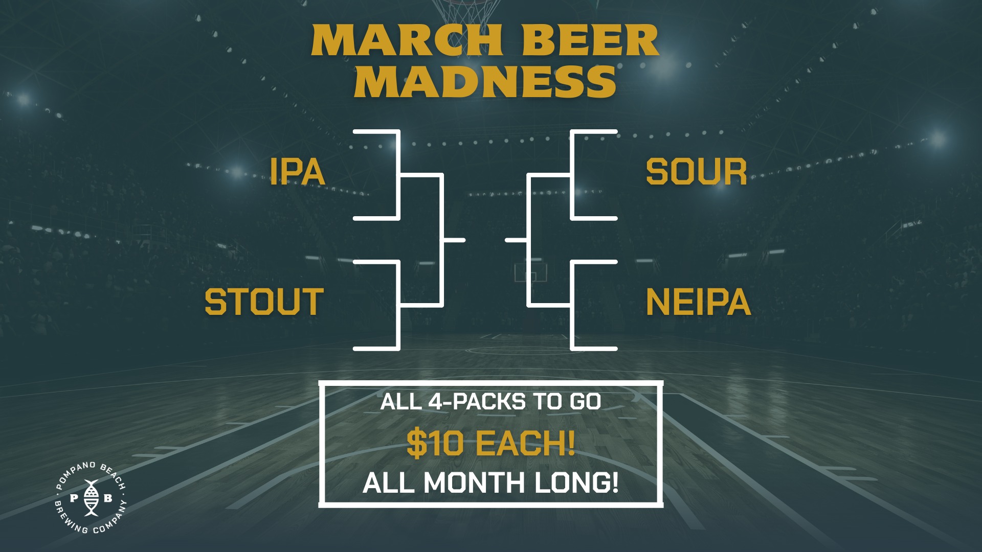 March Beer Madness at Pompano Beach Brewing