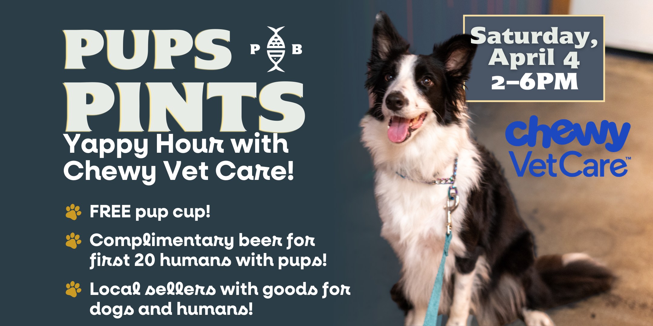 Pups & Pints Yappy Hour with Chewy Vet Care at Pompano Beach Brewing