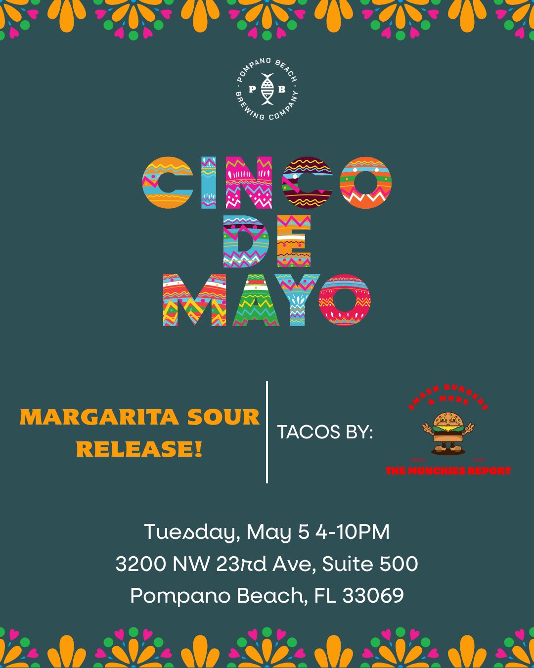Cinco de Mayo Margarita Sour Beer Release at Pompano Beach Brewing