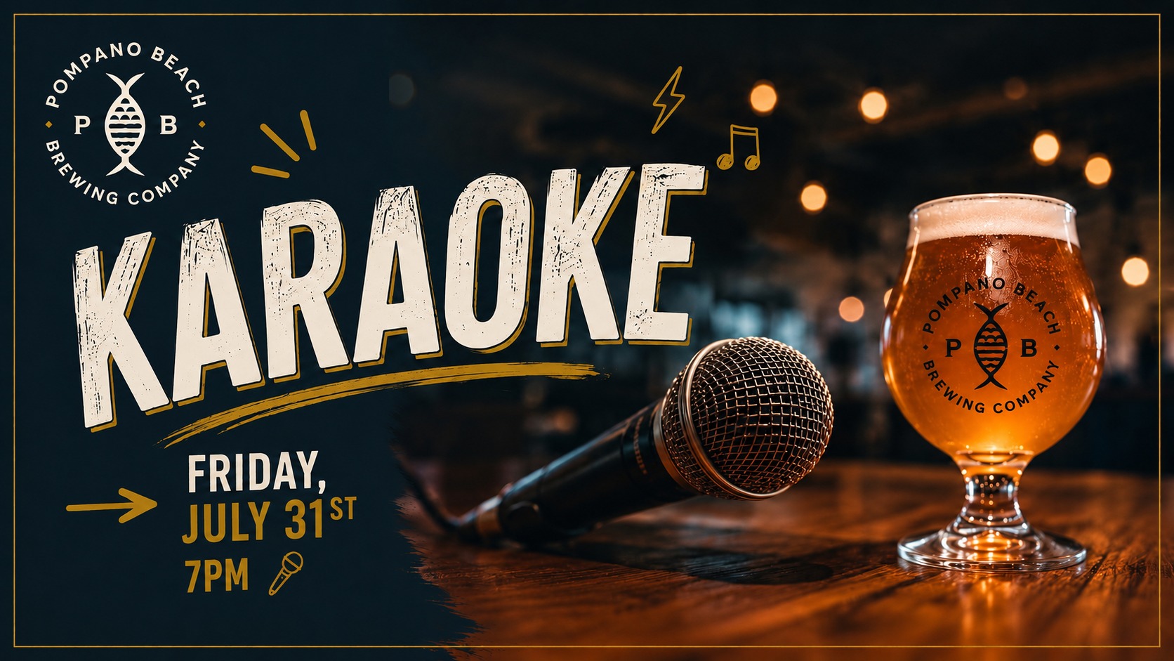 Karaoke at Pompano Beach Brewing