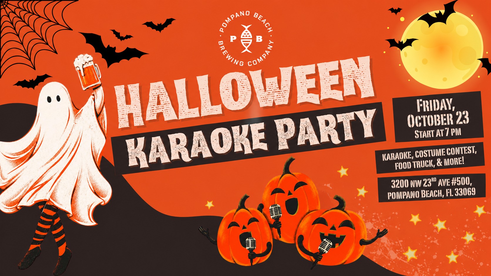 Halloween Karaoke Party at Pompano Beach Brewing Company